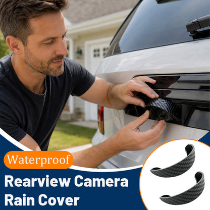 🚗 4pcs Car Rear - Waterproof Rear View Camera Rain Shield Cover