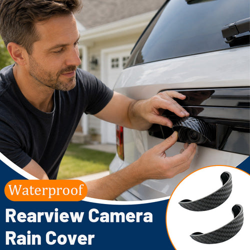 🚗 4pcs Car Rear - Waterproof Rear View Camera Rain Shield Cover