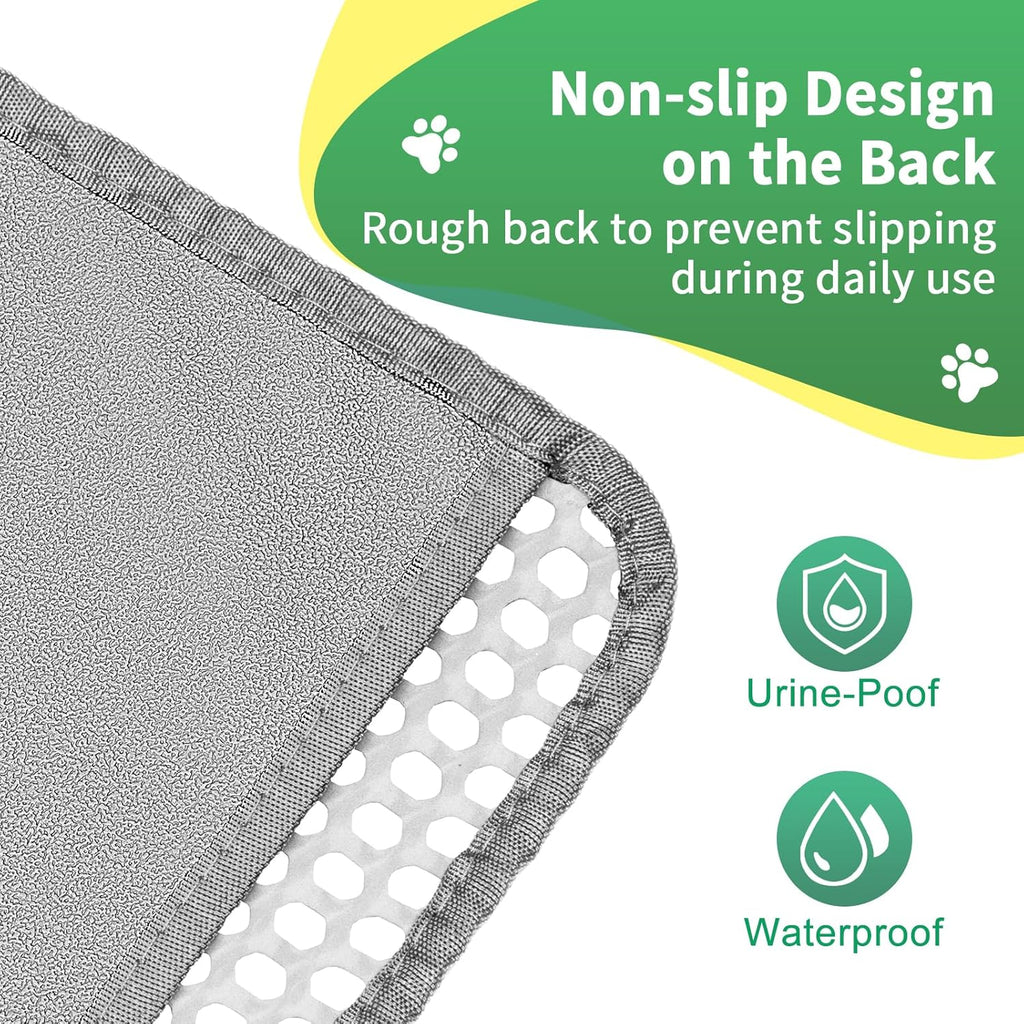 Cat Litter Mats- Extra Large XXL 47''X 36'',2 Layer Litter Box Mat for Indoor Cats,Rug for Pet Kitty,Litter Trapping Mats,Waterproof Urine Proof,Non-Slip