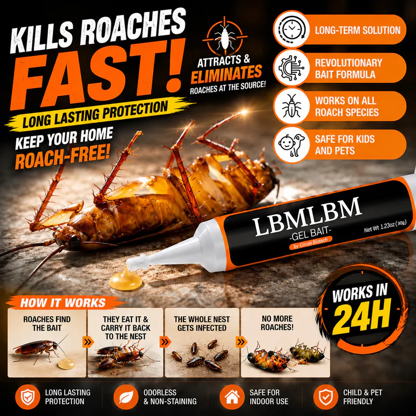 🔥Limited-Time Offer – Save 50% Today🔥LBMLBM Cockroach Gel Bait (New Upgraded Formula)