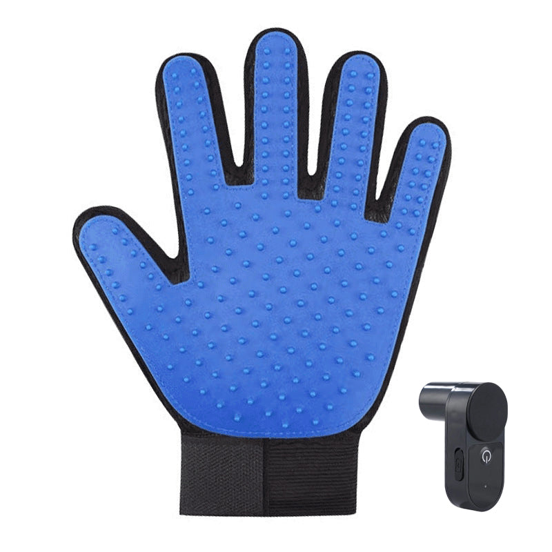 Pet Hair Removal Glove for Dogs & Cats, Soft Rubber Bristles Grooming Glove, Massage & Deshedding Tool for Shedding Fur