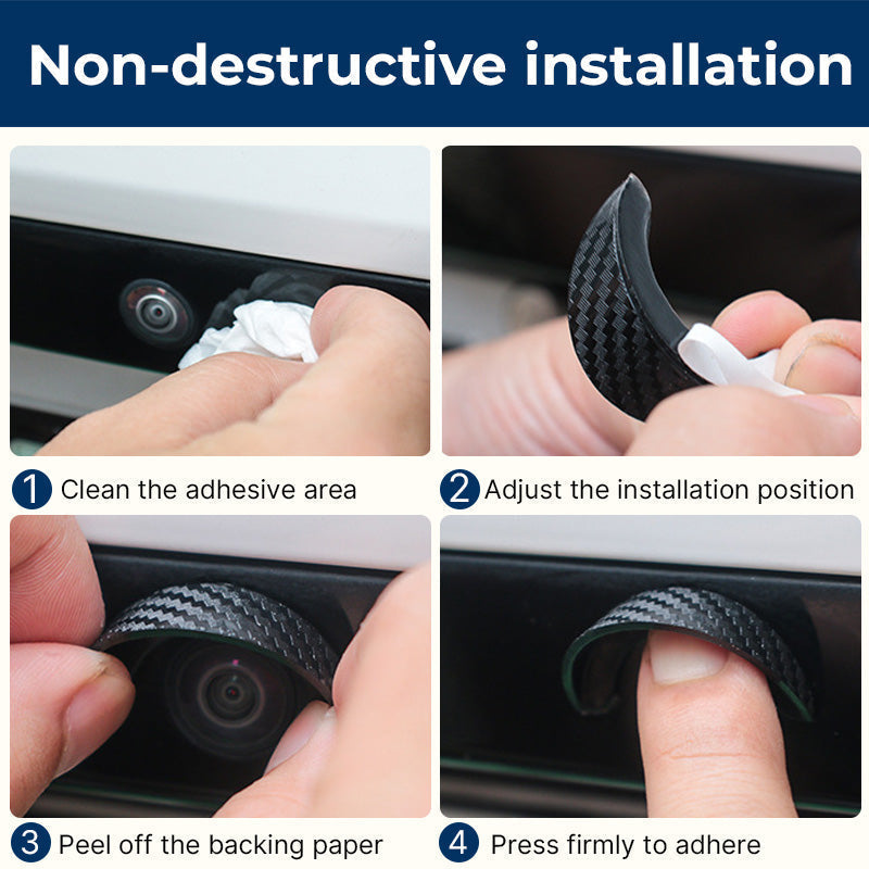 🚗 4pcs Car Rear - Waterproof Rear View Camera Rain Shield Cover