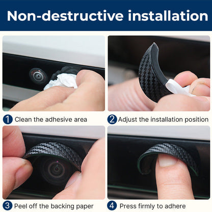 🚗 4pcs Car Rear - Waterproof Rear View Camera Rain Shield Cover