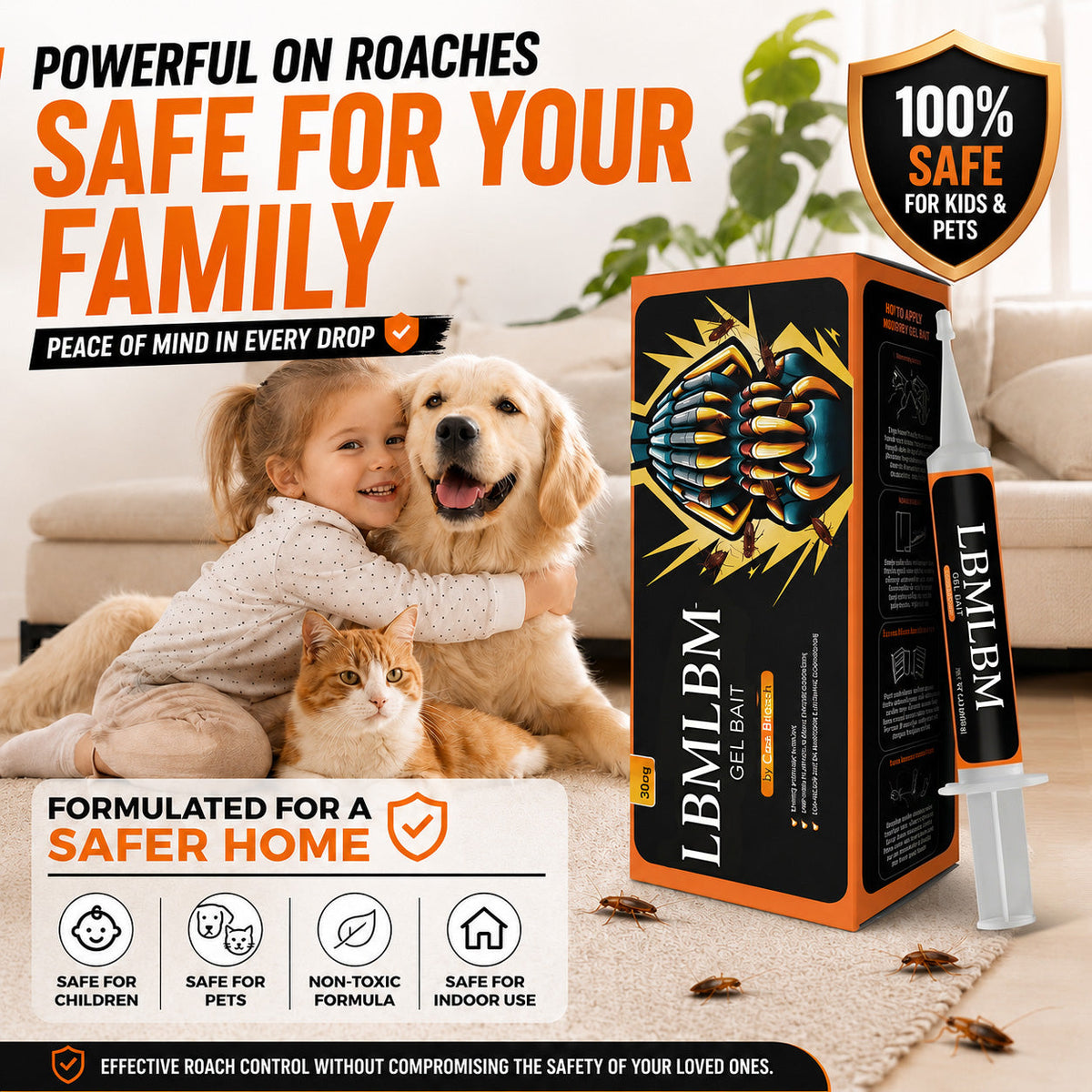 🔥Limited-Time Offer – Save 50% Today🔥LBMLBM Cockroach Gel Bait (New Upgraded Formula)