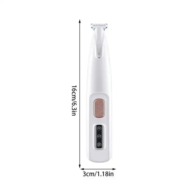 2-in-1 Pet Hair Trimmer for Dogs & Cats, Adjustable Grooming Clipper for Long & Short Hair, Quiet Self-Cleaning Electric Pet Hair Cutter