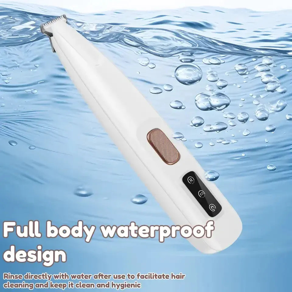 2-in-1 Pet Hair Trimmer for Dogs & Cats, Adjustable Grooming Clipper for Long & Short Hair, Quiet Self-Cleaning Electric Pet Hair Cutter