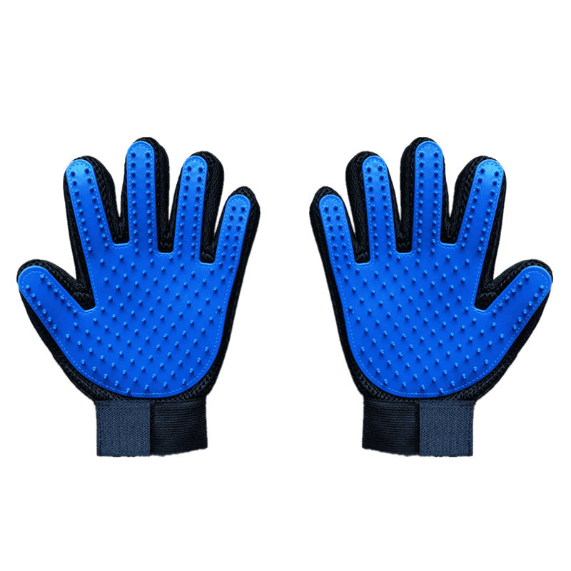 Pet Hair Removal Glove for Dogs & Cats, Soft Rubber Bristles Grooming Glove, Massage & Deshedding Tool for Shedding Fur