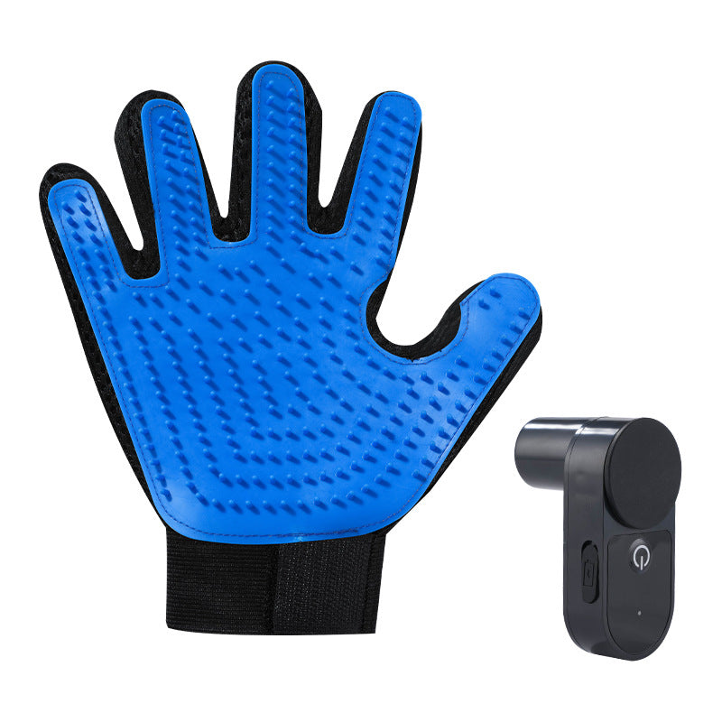 Pet Hair Removal Glove for Dogs & Cats, Soft Rubber Bristles Grooming Glove, Massage & Deshedding Tool for Shedding Fur